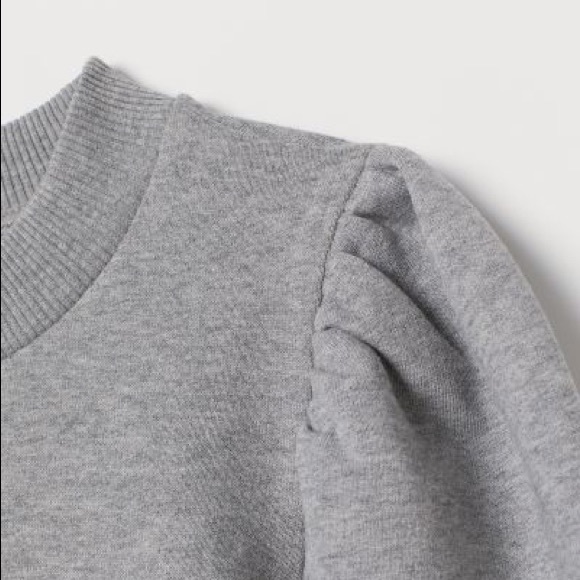 H&M Grey Puff Sleeve Sweater - Picture 3 of 4
